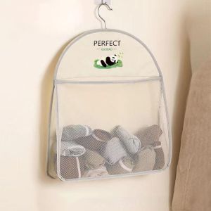 [HCM] Túi lưới đựng đồ lót tất vớ treo tủ quần áo họa tiết gấu trúc ba loại 1/2/3 ngăn -Joyee