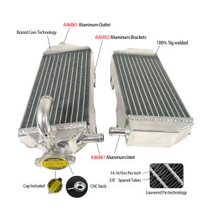 LH&RH Aluminum Radiator FOR Yamaha YZ250F 2014 2015 2016 2017 2018/ YZ450F 2014 2015 2016 2017