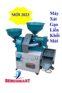 Máy Xay Xát Gạo Nghiền Cám Kết Hợp Lọc Sạn Liên Hoàn Hoàng Anh 5555
