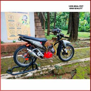 Knalpot AHM Oval Kaze110 Blitz110 JupiterSupraVegaKarismaRevoBladeSupra