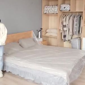 110-300cm Furniture Plastic Cover Bed ing Film Dust Proof Cover Plastic Sheet Cover