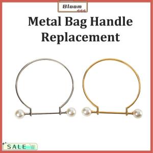 Follow Get New[Bloom Z] Metal Bag Handle Replacement Brackets Purse Bag Handles DIY Handmade for Making Handbag Fashion Imitate Metal Circle Handle Bag Accessory