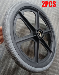 Portable Light Wheelchair Wheelchair For The Elderly Paralyzed With Wheels Wheelchair For Travel With Wheels Wheelchair For Adult Bearing 150kg Solid Anti-Skid Tires With Brake