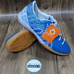 Sepatu Futsal Anak Laki-Laki Ortuseight Warna Biru/Kuning - Ukuran 33-37