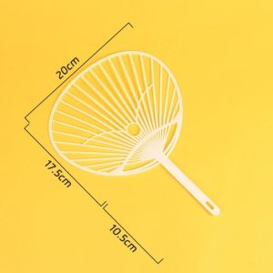 SJJL Trắng Khung quạt cầm tay Bán thành phẩm Nhựa Người hâm mộ nhạc hội tự làm Sáng tạo Làm quạt Quạt thủ công Dự án tự làm