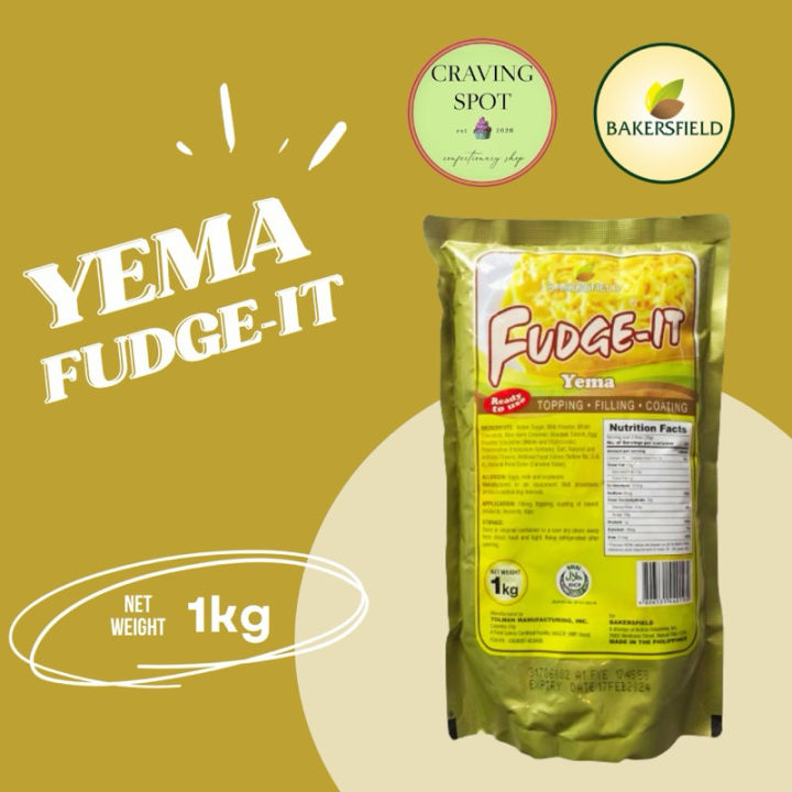 BAKERSFIELD FUDGE IT YEMA 1KG MAY 2024 + Lazada PH