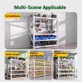 NINI 3/4/5 Layers Tool Shelves | Merchandise Shelves | Product Storage Shelves | Thickening of Shelves Warehouse Shelves 800 Kilos | Buckle Design. 