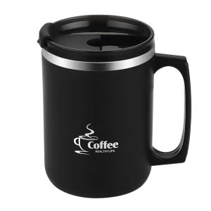 MUG GELAS KOPI STAINLESS HEALTHYLIFE KAPASITAS 450ML Gelas Coffe - Gelas Air Minum Lucu - Gelas Aesthetic - Glass Coffe Serbaguna