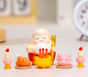 Bộ decor phong thuỷ trang trí nhà cửa bàn làm việc dùng để cúng dường và mang ý nghĩa may mắn tài lộc