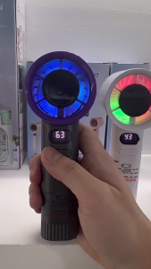 Small Pocket Fan Digital Display Fan Small Fan Cooling Fan Outdoor Fan Table Fan with Large Suitable for Own Use