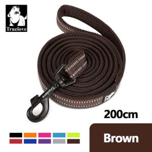 TRUELOVE 200cm Dog Lead Leash Nylon Running Reflective Dog Training Leash Outside Pet Leash for Small Medium Large Dogs