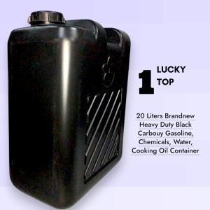 20 Liters Brandnew Black Water Container/ Heavy Duty Water Storage/ bottle Water Jar/ Carbouy Gasoline Chemicals Water Cooking Oil Empty Container Storage Carboy