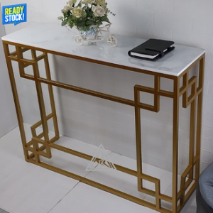 Meja Console Ruang Tamu / Meja Konsul Murah / Meja Console Minimalis Besi / Meja Console Gold