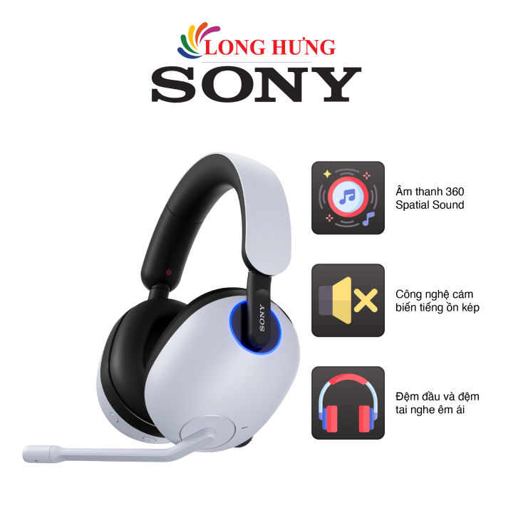 Tai nghe chụp tai Bluetooth Gaming Sony INZONE H9 WH-G900N - Hàng chính hãng - Thiết kế tinh tế, âm thanh sống động