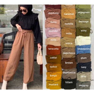 PAKET HEMAT 4 PCS Kulot Crinckle  Airflow Premium Kulot Wanita Terbaru - Kulot Highwaist - Kulot Murah - Celana Wanita Dewasa - Bawahan Wanita Korean Style