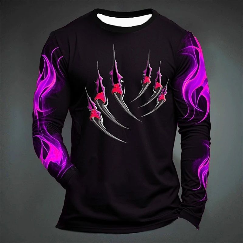 TRACY FAST [Local Stock] Christmas Halloween Trend Claw Marks Flame ...