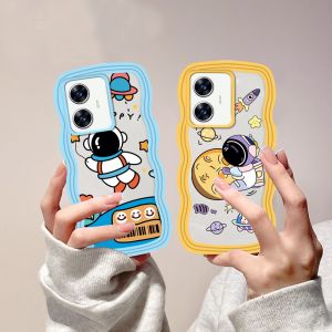 (Lokal Ready) Xinyu Casing hp Realme C53 C51 C55 C33 C35 C31 C30 C30s C21Y C25Y Realme C11 2021 C20 C15 C25 C17 C12 C3 Realme 10 9i 8i 7 Pro Realme 5 Pro 5i 5S 6i Narzo 50A Prime Penutup Casing Ponsel TPU Tepi Gelombang Kartun Astronot Case