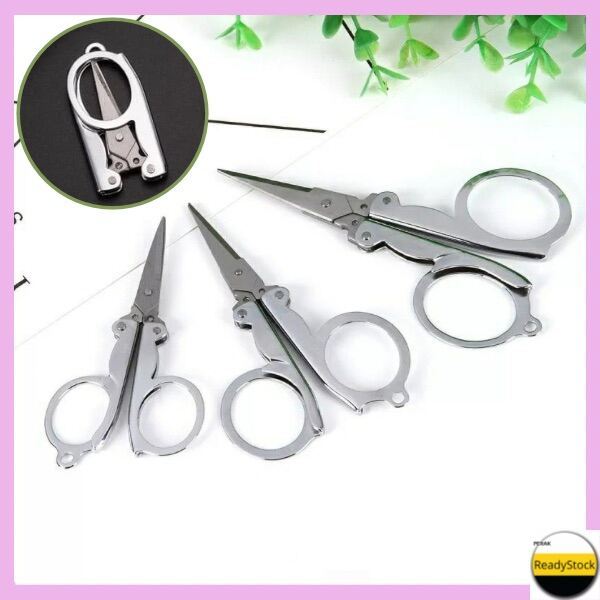 Ship24HrsPera ️ Travel Standard Steel Foldable Scissor Knife Cut Office ...