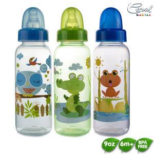 Coral Babies 9oz Tinted Feeding Bottle Set of 3