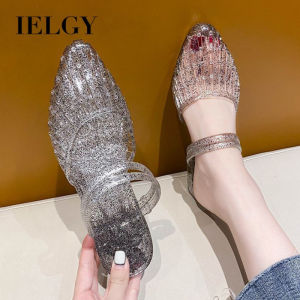 IELGY Dép bán ngón Nữ thời trang mùa hè mới chống trượt pha lê đẹp