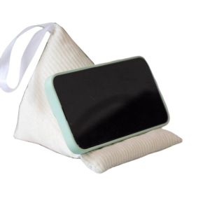 PARKOUR Non-slip Pillow Phone Holder with Lanyard Portable Triangle Phone Stand Cute Convenient Phone Support Cushion Desk Use