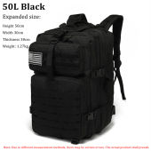 50L Capacity Men Army Military Tactical Large Backpack Waterproof Outdoor Sport Hiking Camping Hunting 3D Rucksack Bags For Men army backpack