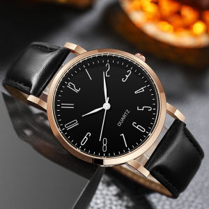 HAMURA COD P4 Jam Tangan Analog Pria Tali PU Leather Jam Tangan Pria Casual Dial Bulat Jam Tangan Pria Import Kulit Premium Model Bulat Casual Sporty Keren Body Bulat