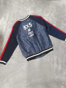 KHOÁC BOMBER KHÓA KÉO DENIM GIẢ JEAN SIÊU CUTE [2 LỚP]