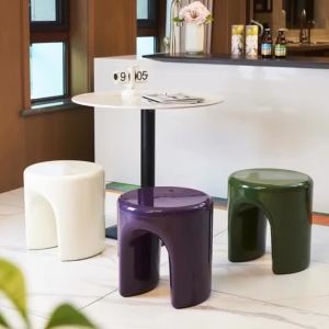 Sacesr Creative Tray Side Table Sturdy Load-bearing Easy Clean Nordic Art Simplicity Stool Small Space Friendly Living Room Furniture P9M4Y