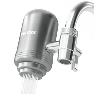 HOMEFISH Stainless Steel Faucet Tap Water Filter Purifier System NSF Certified Reduces Lead Chlorine & Bad Taste Kitchen2026