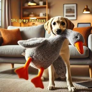 NOBLELYN 50cm Goose Dolls Duck Plush Dogs Toy Soft Energy Release Cats Toy Cute Cartoon Pet Companion Toy