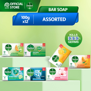 Bundle of 12 Dettol Soap Bar Assorted Variant 100G