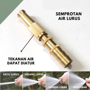 Kepala Semprotan Air Lurus Kuningan Untuk Cuci Motor Mobil Semprotan Taman cuci mobil  siram tanaman - Nozzle Spray