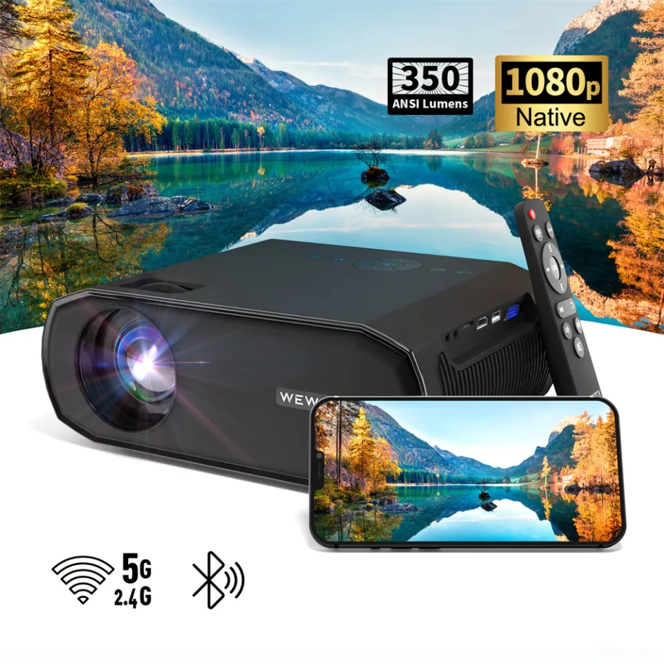 V50 Pro Vidéoprojecteur, Projecteur Fhd 1080P Natif Avec 5G