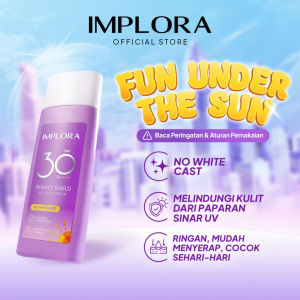 IMPLORA SUNSCREEN Perfect Shield Gel Hybrid SPF40 PA++++ | Chemical SPF30 PA+++ Skin Care Inside Acne Friendly No White Cast Sunblock - 50ml