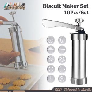 20Pcs Cookie Press Gun Kit Stainless Steel Biscuit Press for DIY Biscuit Maker and Decoration
