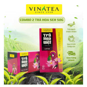 VINATEA – Trà Hoa Sen Túi Lọc Hộp 50g (Trà Hoa Việt) Lotus Tea