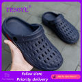 TRSOYE 2024 Summer Hole Shoes Men Sandals Fashion Non-slip Outer Wear Thick-soled Big Size 46 47. 
