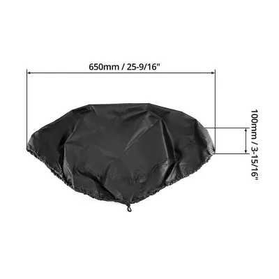 Drum Cover with Stretchable Adjustable Drawstring 55 Gallon Waterproof Oxford Cloth Drum Cover