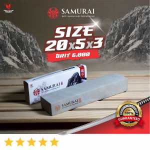 Samurai Asahan / Batu asahan asli 20 x 5 x 3 cm GRIT 6000 SUPER  / Pengasah batu gunung asli halus