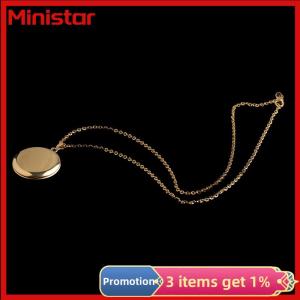 Ministar Stainless Steel Photo Locket Necklace 3 Colors Open Round Pendant Necklaces