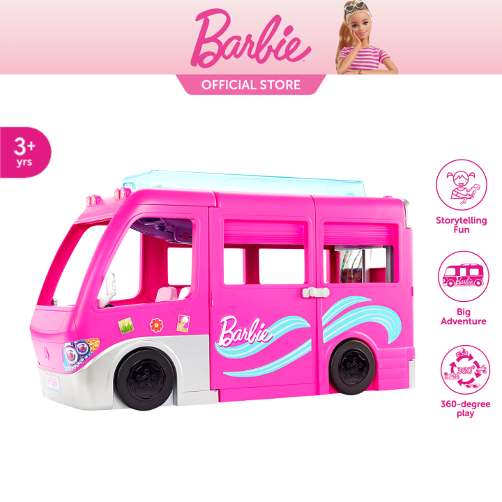 Barbie dream camper adventure camping deals playset