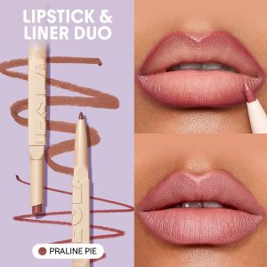 SHEGLAM Glam 101 Lipstick & Liner Duo 2-in-1 Matte Dual-Ended Long-Lasting Highly Pigmented Lip Makeup Pencil