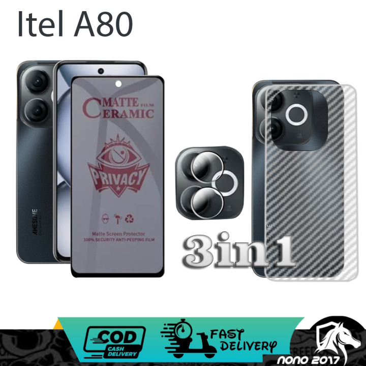 3IN1%20TEMPERED%20GLASS%20BLUE%20ITEL%20A80%20BONUS%20LENSA%20CAMERA+GARSKIN%20CARBON%20-%20Image%203