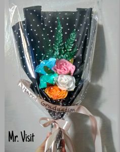 MR. VISIT / PROMO BUKET BUNGA MAWAR RAINBOW