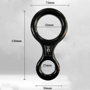 Climbing Rappel 8 Ring 8 Aluminum Descender Rappel Ring Rock Climbing Rescue Gear，for Rappelling Belaying Climbing