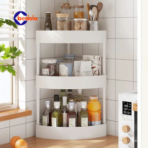 Rak dapur triangle rak mandi rak kosmetik keranjang buah keranjang sayuran rak penyimpanan rak susun serbaguana 3 susun