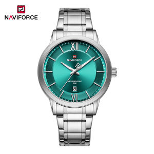 NAVIFORCE Original Watch For Men 30m Waterpoof Stainless Steel Rounded Watch Brand New Casual Watches Roman Numerals Dial NF9254