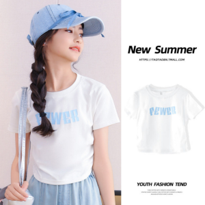 High Waist Cargo Pants Kid Girls Casual Wide Leg Straight Trousers American Retro Overalls Casual Pants pantalon ng mga babae Summer Thin Childrens Pants Mga Hip-Hop Pants ng mga Babae