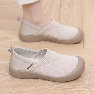 Free Shipping Spring Collection: High-Elastic Breathable And Comfortable Knitted Fabric Shoes With Soft Soles Perfect For Casual Wear And Easy To Match With Any Outfit